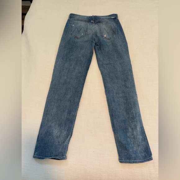 MOTHER The Brother Getting Rowdy Distressed Jeans Denim Stained Button Fly sz 25 - Picture 3 of 7